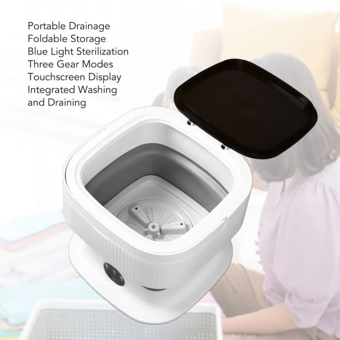 Portable Washing Machine | Foldable Washing Machine | 10L Capacity Mini Washer for Laundry - Image 3