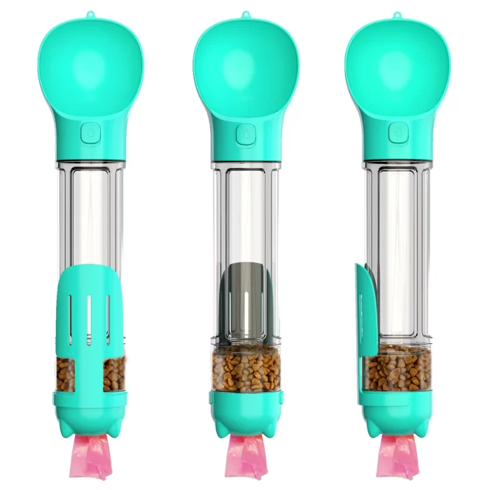 Dog Water Bottle | Outdoor Portable Pet Drinking Water Bottle, Food Feeder and Poop Dispenser for Dogs and Cats - Image 3