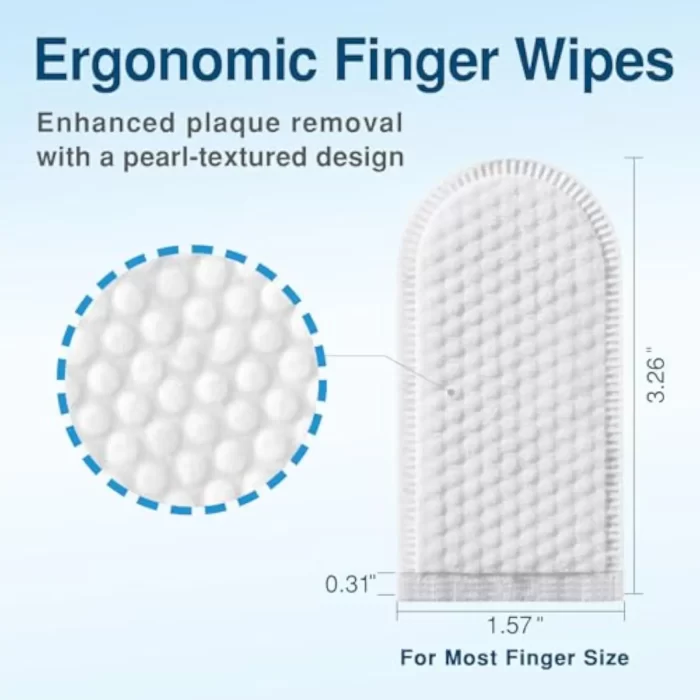 Dog Wipes for Tooth, Finger and Ear Cleaning | 50pcs Pet Wipes for Dogs and Cats - Image 3