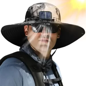 sun hat with solar fan