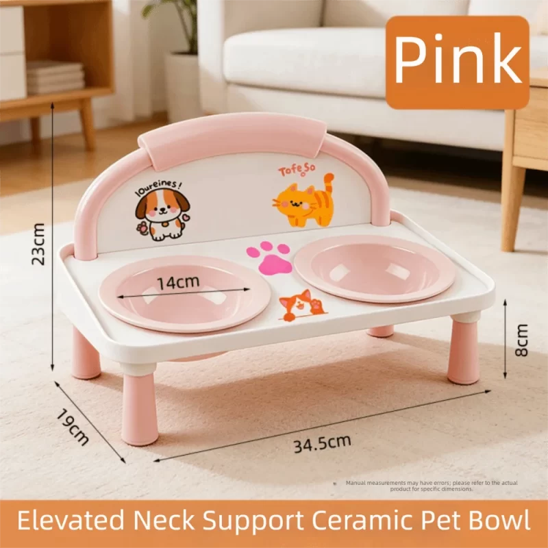 Pet Feeding Bowl | New Elevated and Detachable Bowl Dog and Cat Feeder