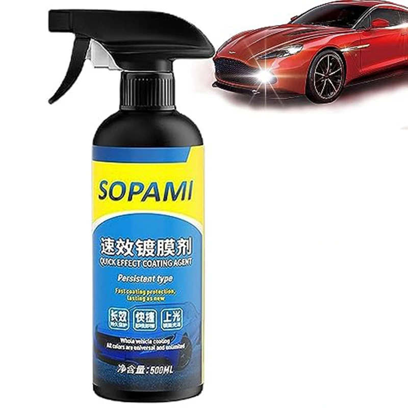 Car coating agent Quick acting car paint waxing coating solution Crystal plating spray polishing